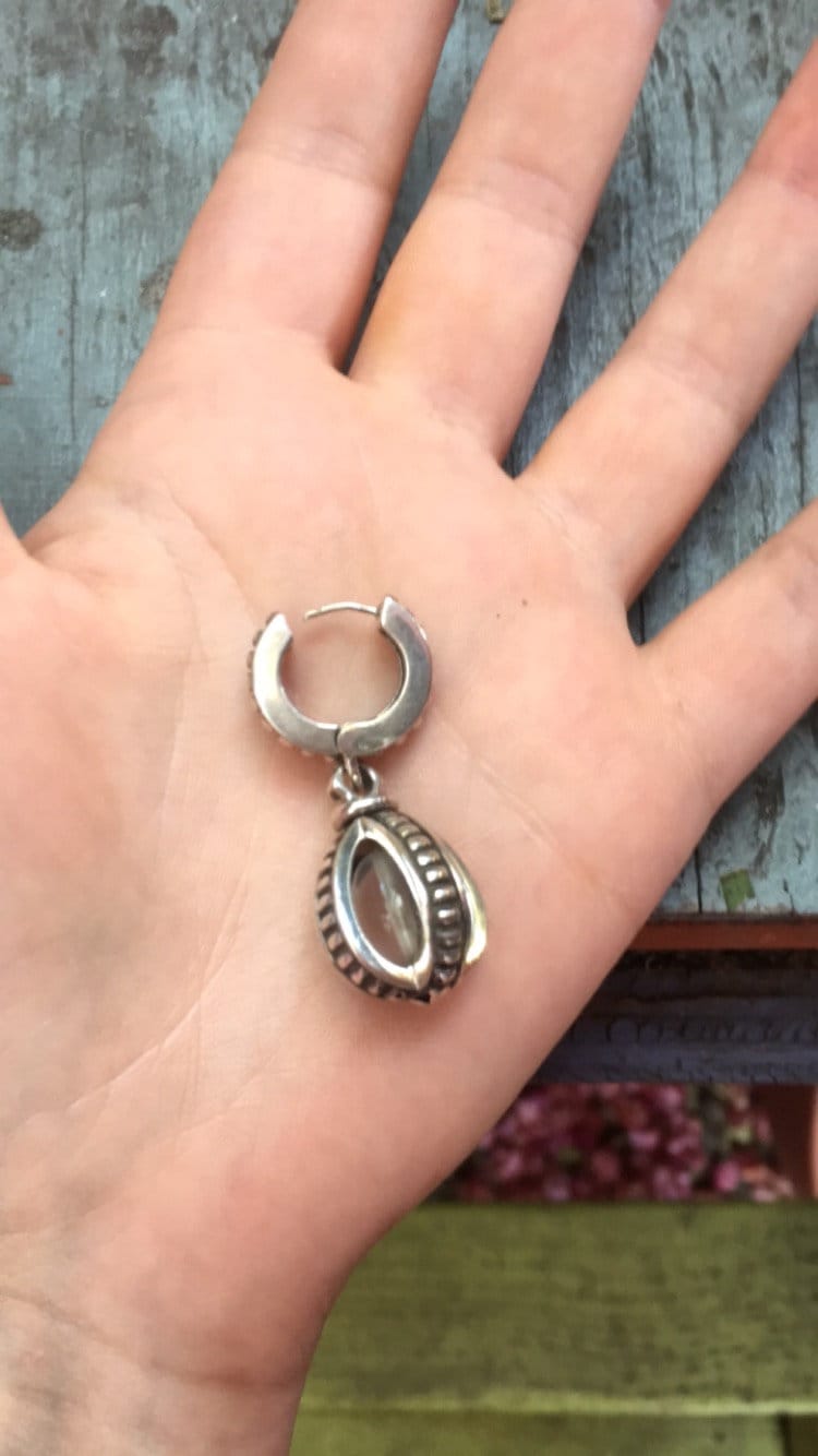 Antique Sterling Silver Drop Earrings