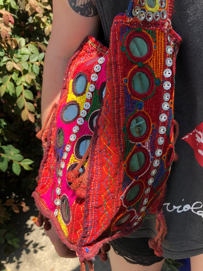 Vintage Indian Hobo Embroidered Tote Bag