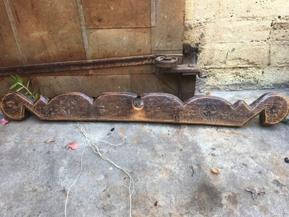 Rustic Mid-Century Wooden Antique Decorative Panel Frame