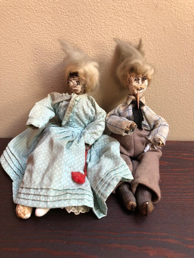 Vintage Old Hand Made Dolls