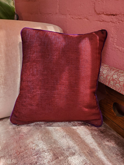 Multicolored Embroidered Indian Bohemian Velvet Vintage Patchwork Textured Cotton Decorative Throw Pillow