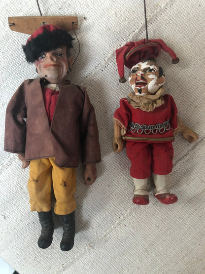 Vintage Collection of Punch and Judy Puppets Czechoslovakia