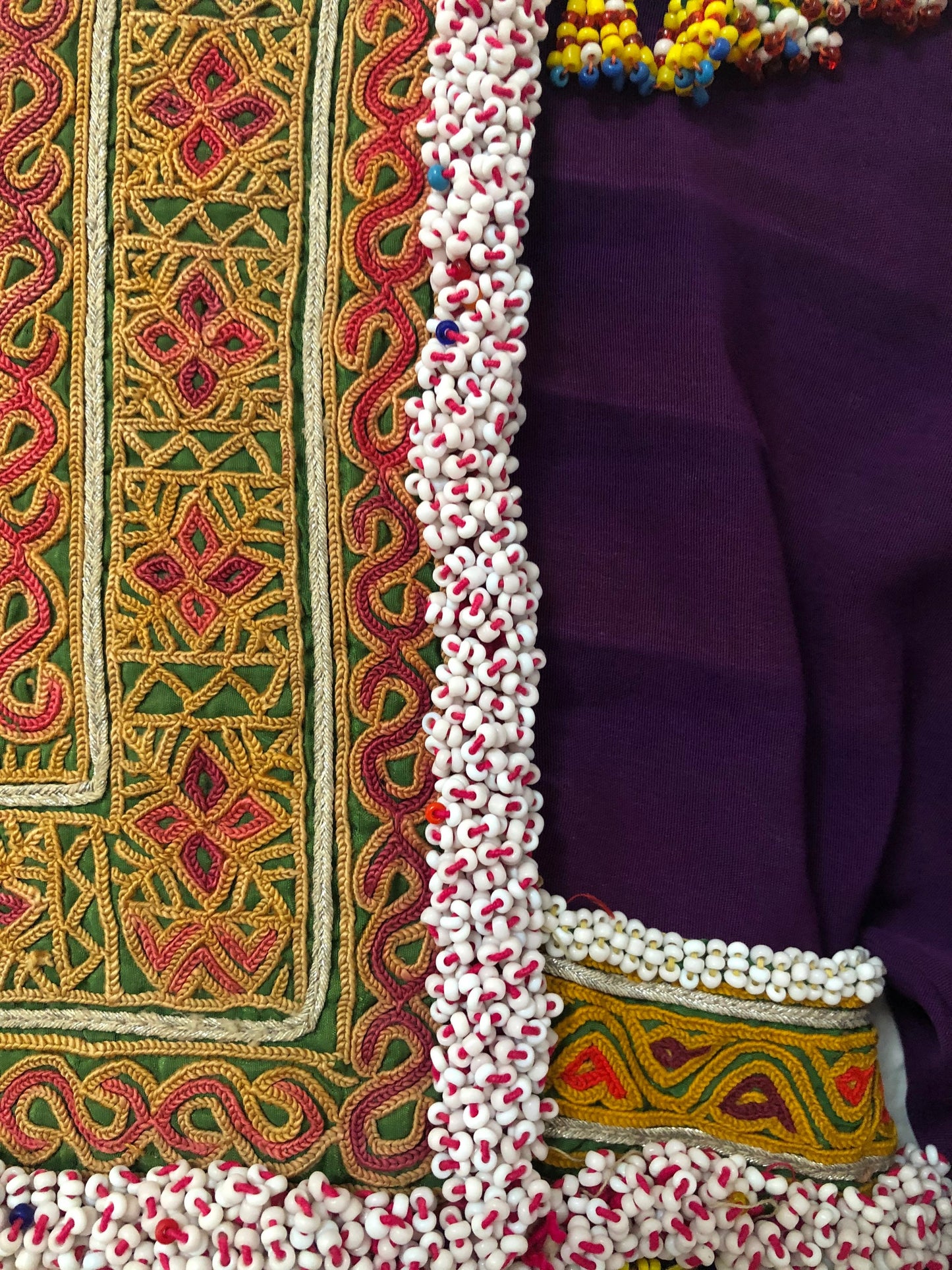 Vintage Afghani Kutchi Handmade Hand Embroidered Dress Wall Art