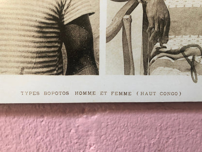 Photographic Copy of Vintage Photos From Congo Francais Hoto Congo