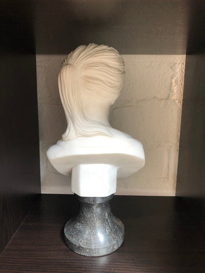 Vintage Marble Female Young Woman Bust