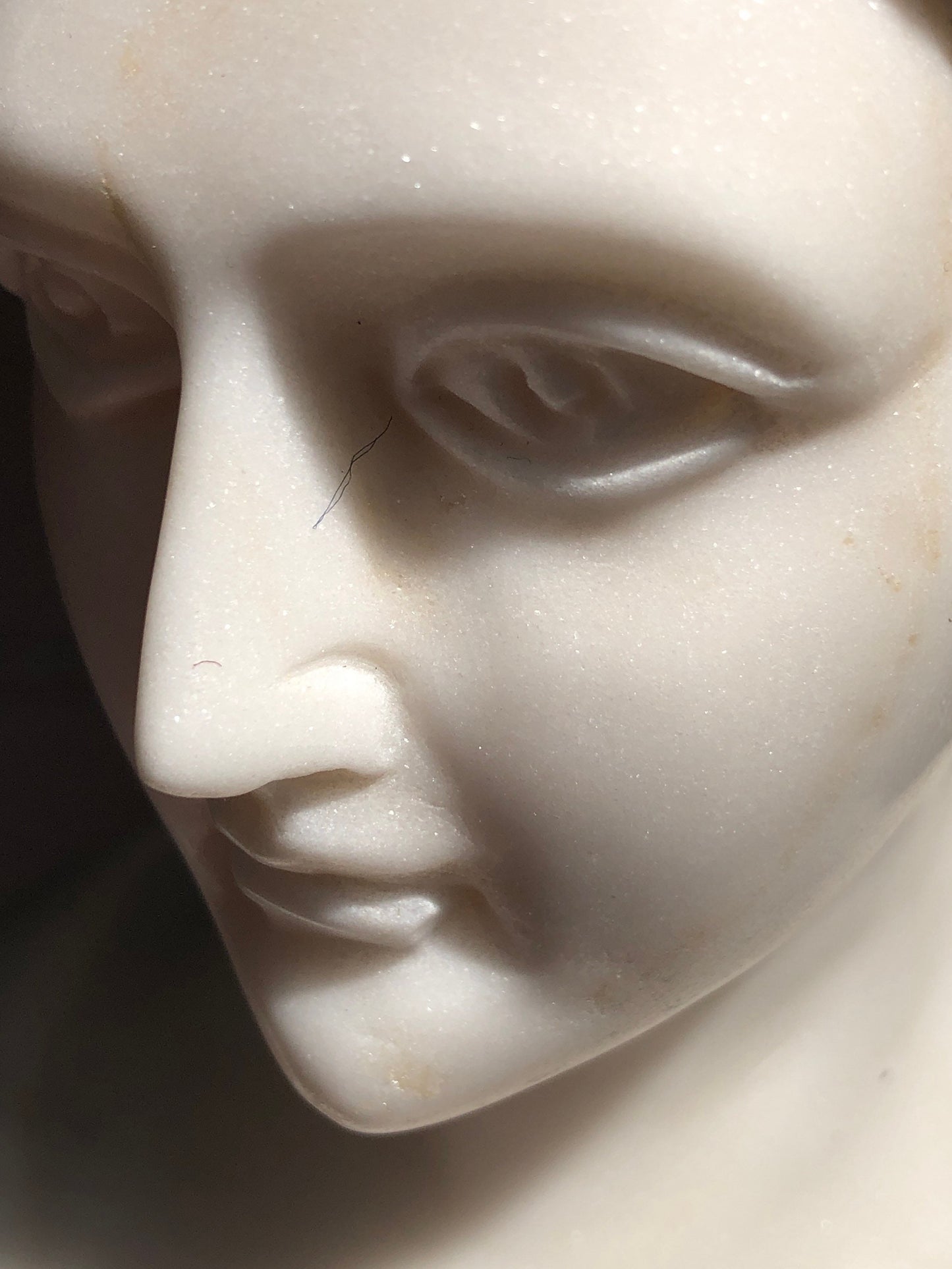 Vintage Marble Female Young Woman Bust