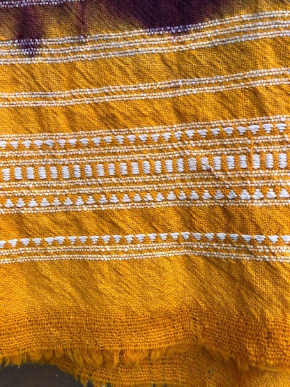 Vintage Wool Embroidered Indian Shawl