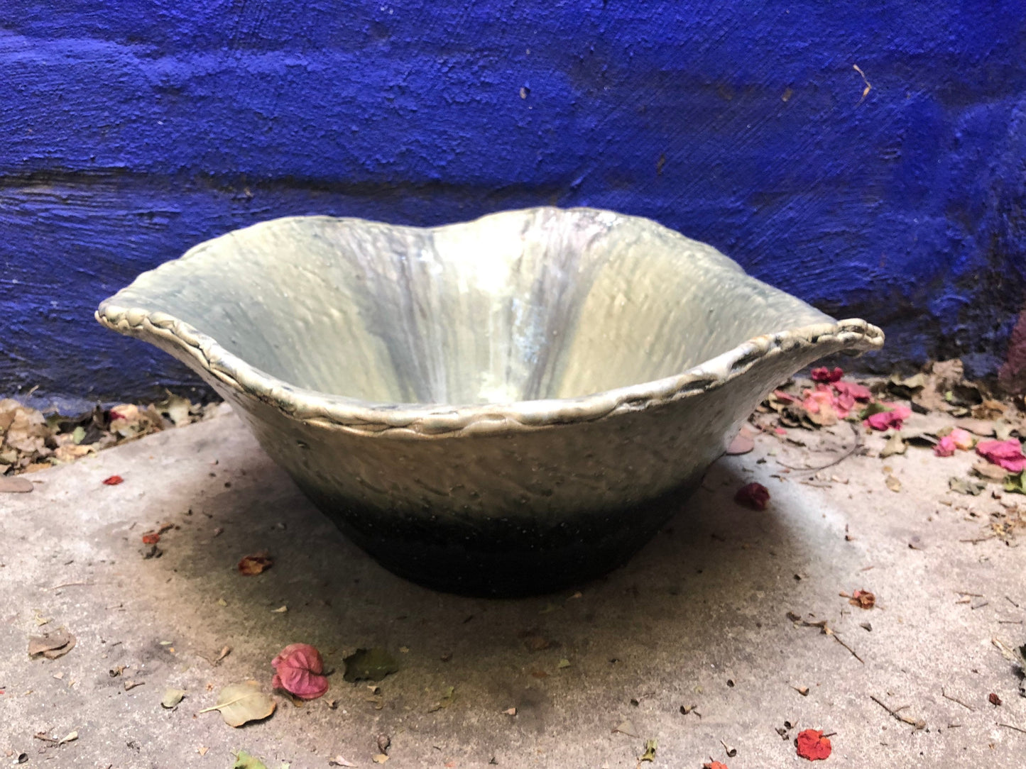 Large Hand Thrown Glazed Studio Bowl