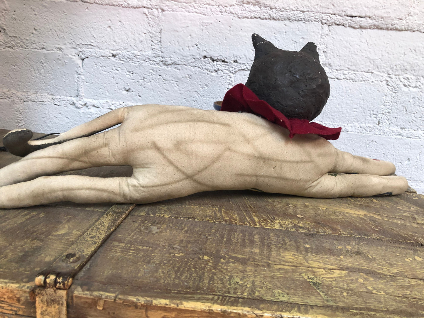 Vintage Handmade Folk Art Cheshire Cat