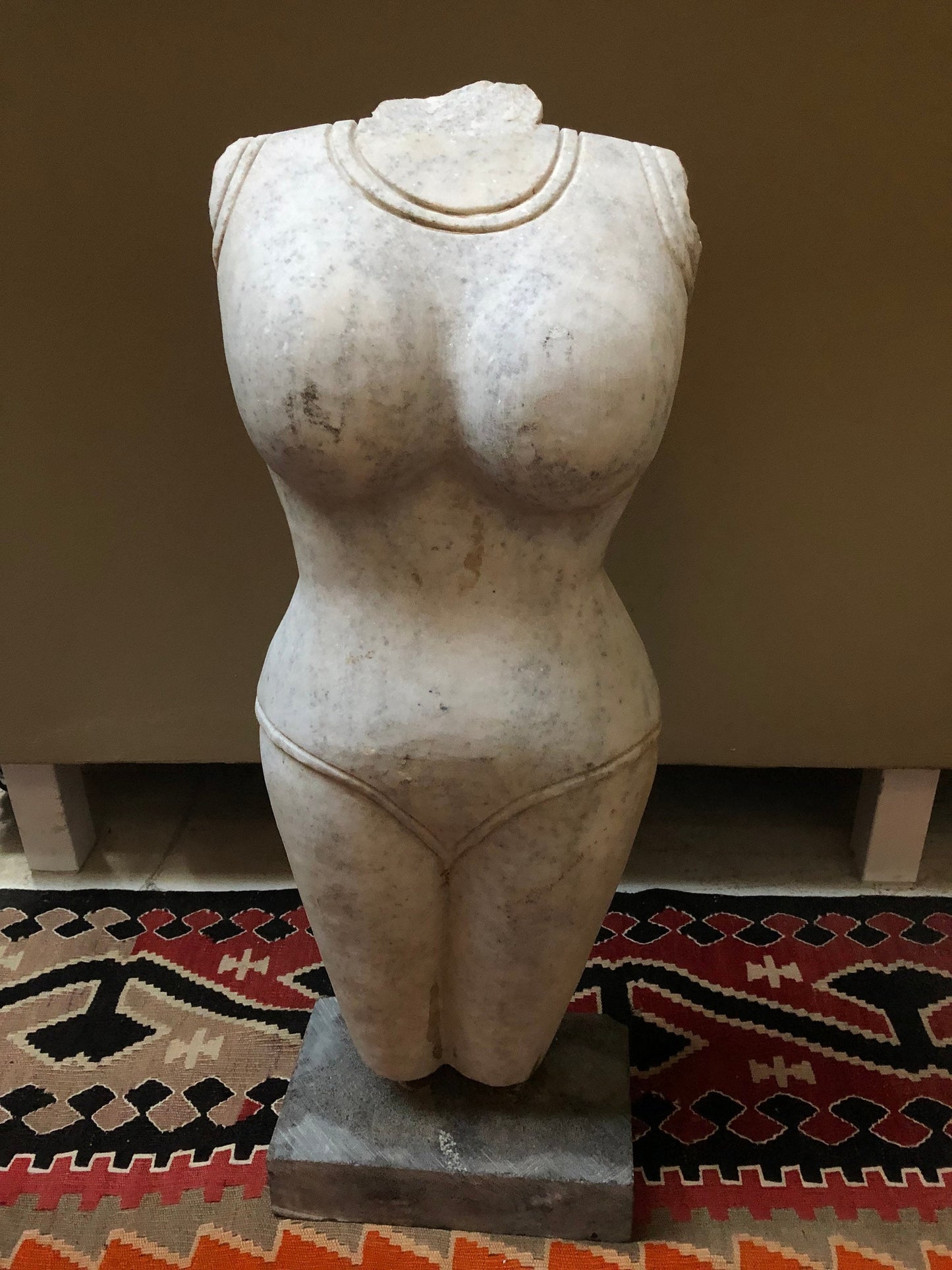 Antique Asian Marble Female Nude