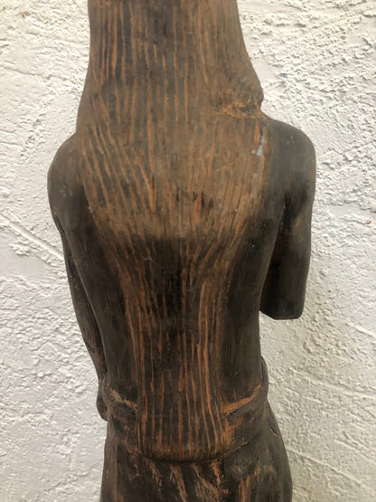 Vintage Hand Carved Wood Figure