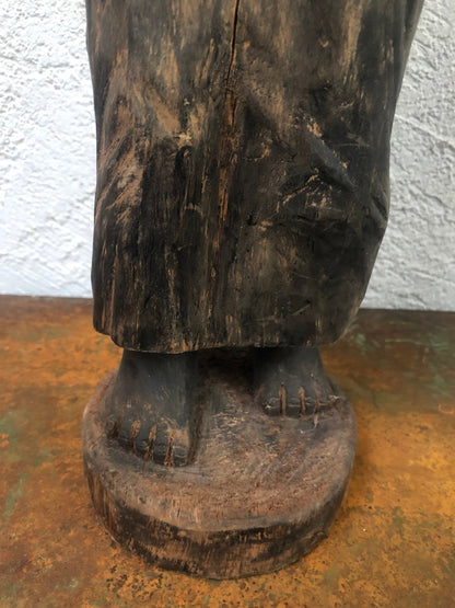 Vintage Hand Carved Wood Figure