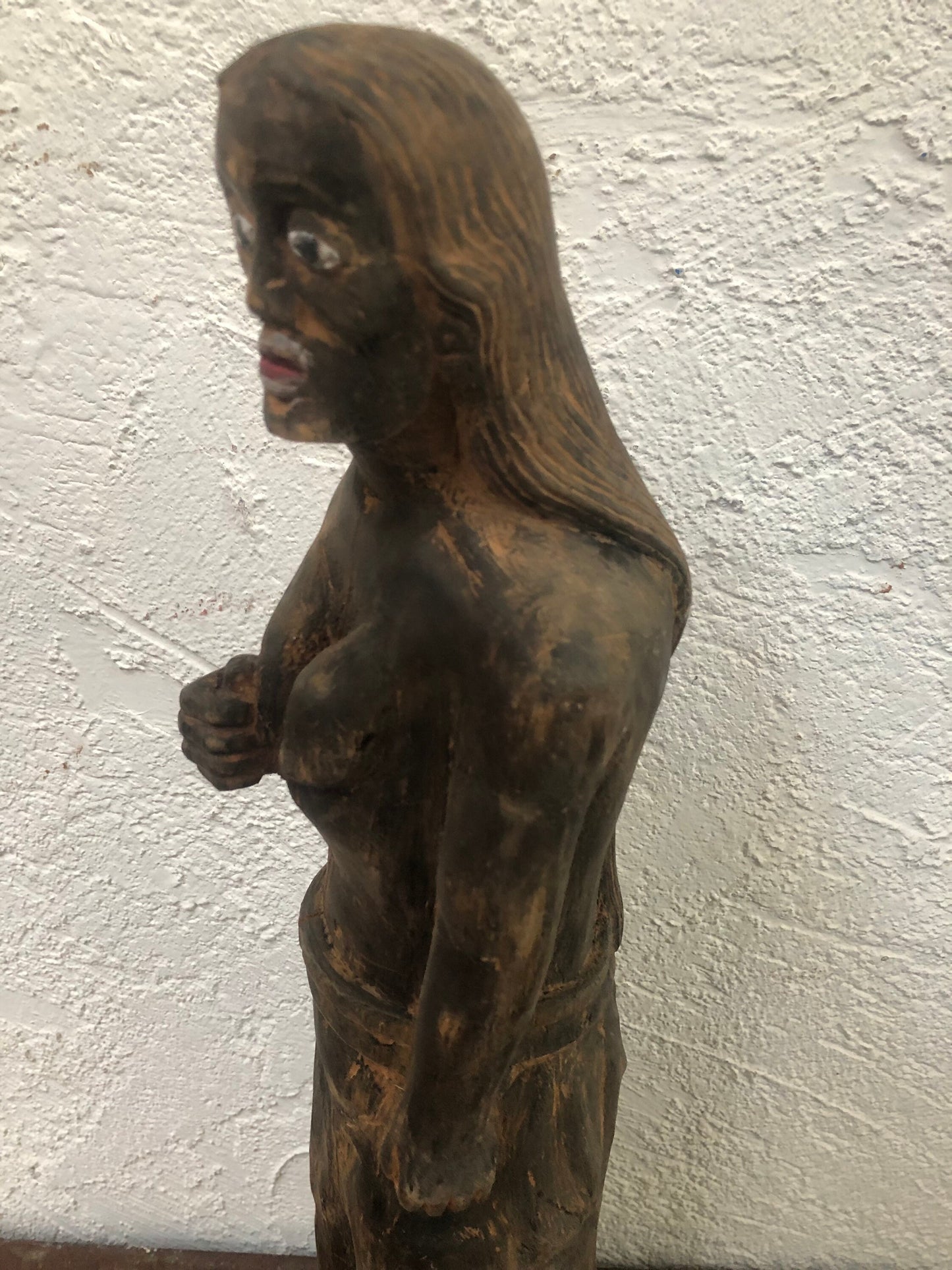 Vintage Hand Carved Wood Figure