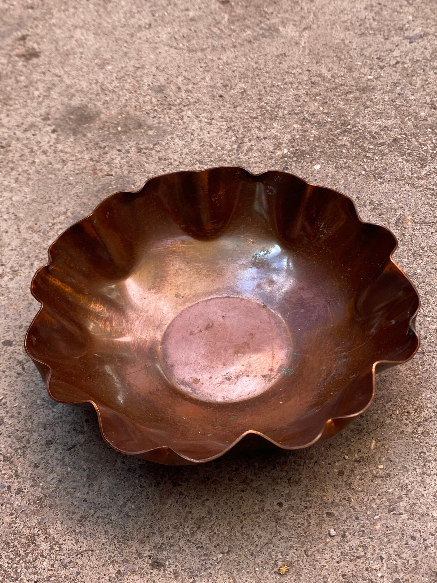 Mid Century Copper Bowl