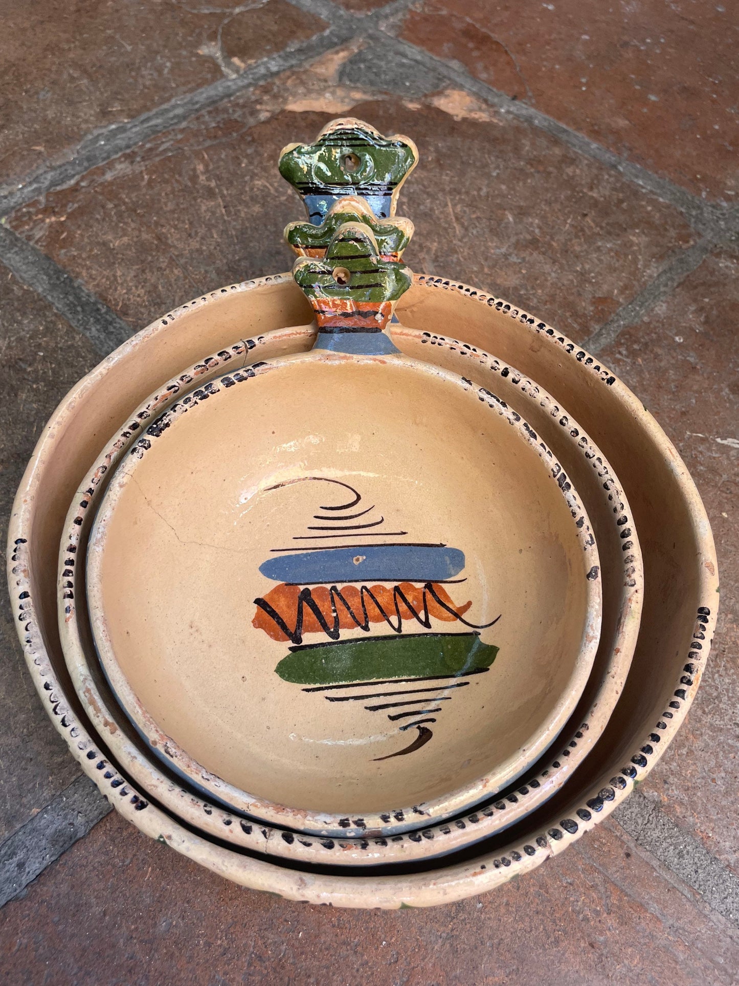 Vintage Mexican Clay Bowls