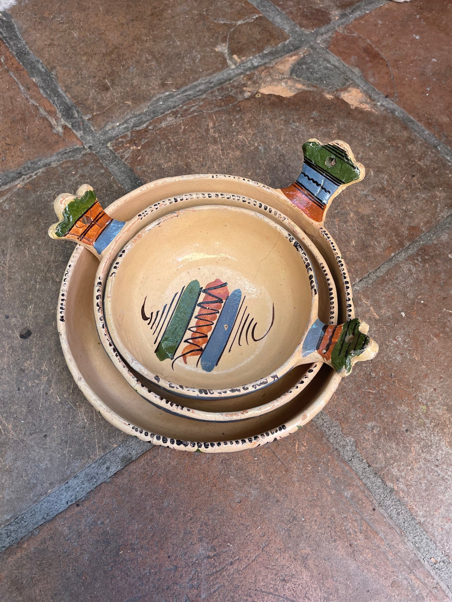 Vintage Mexican Clay Bowls