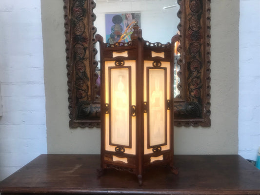 Vintage Korean Traditional Lantern Style Lamp