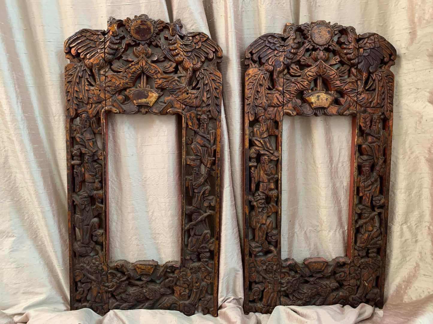 Chinese Carved Wood Frame