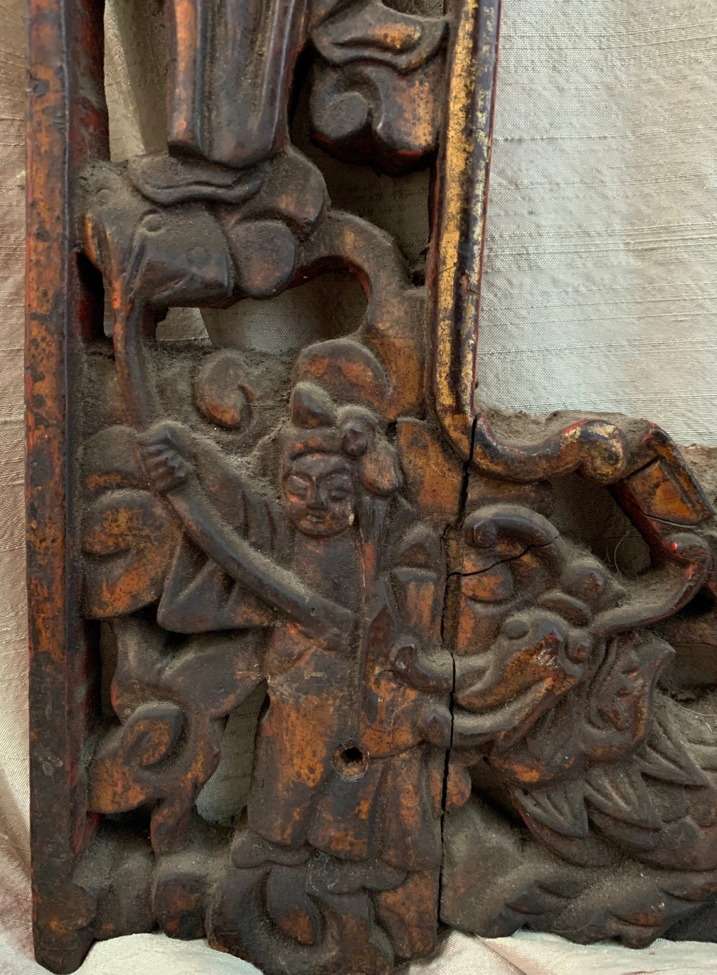 Chinese Carved Wood Frame