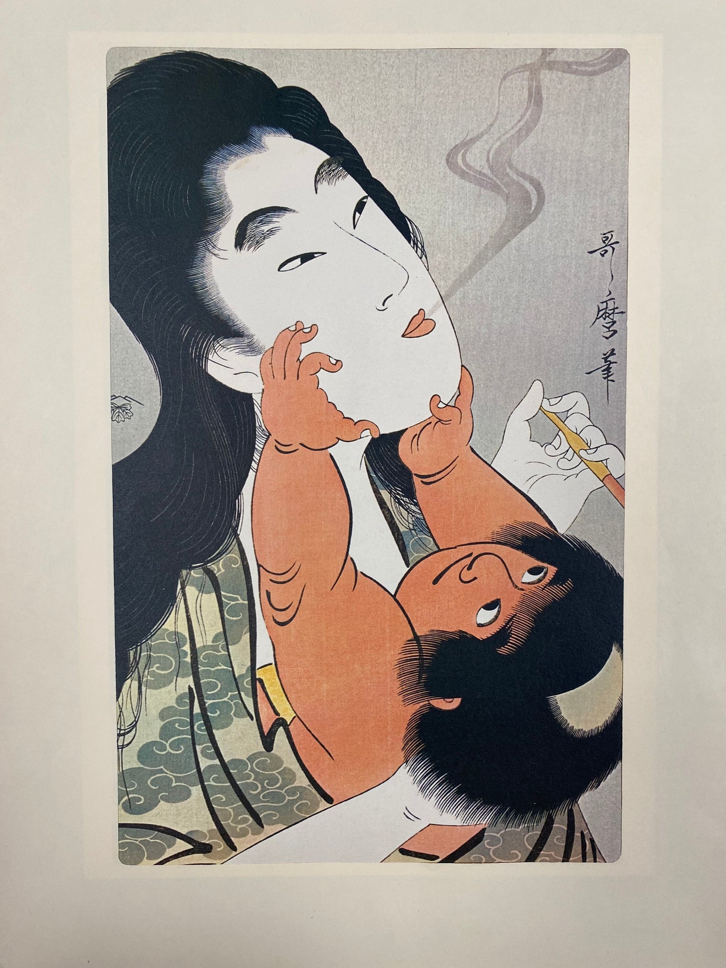 Kitagawa Utamaro Mother and Child Print