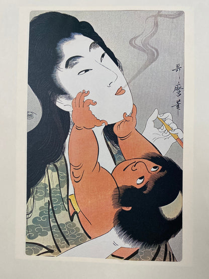 Kitagawa Utamaro Mother and Child Print