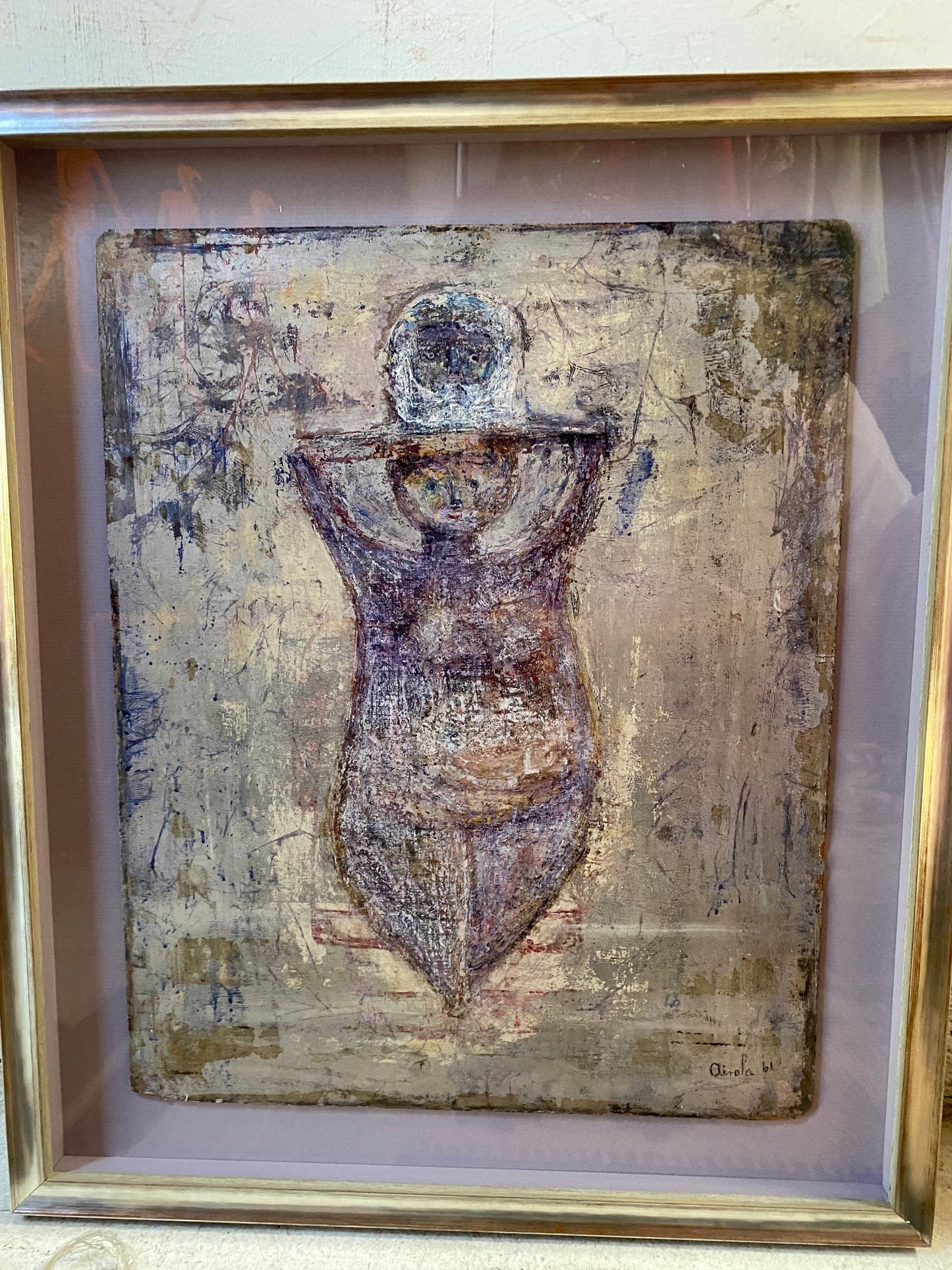 Vintage Agustin Airola Oil Painting 1961