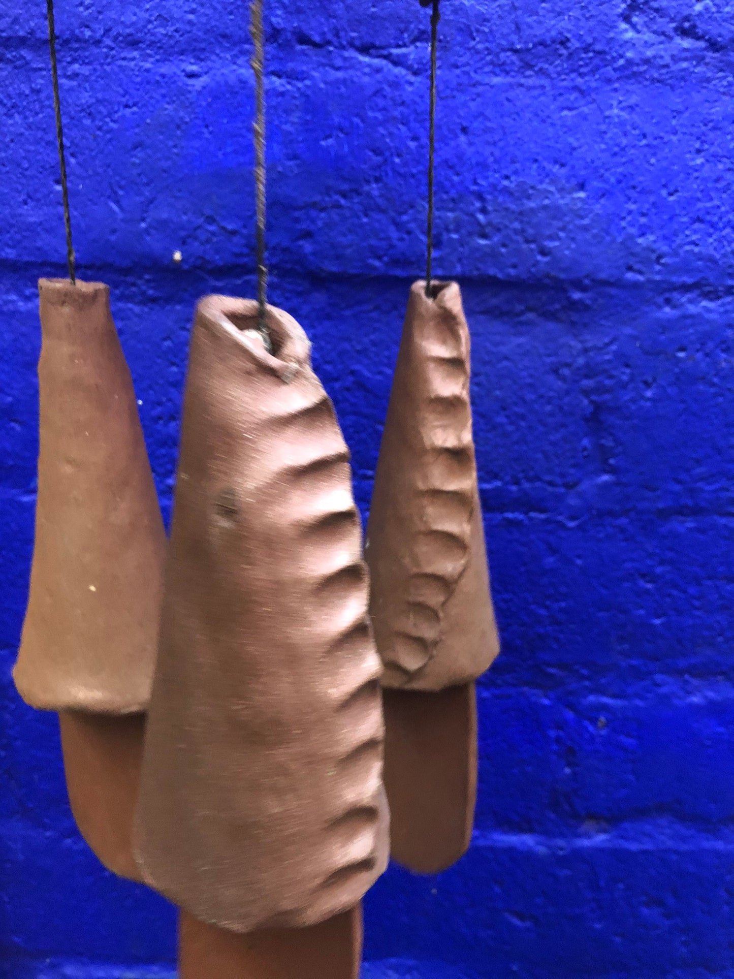 Vintage Mid Century Clay Chimes