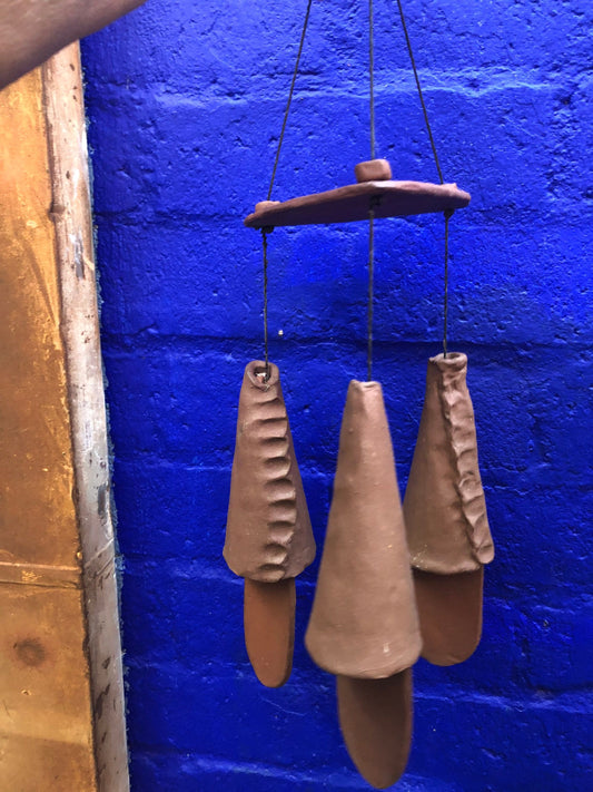 Vintage Mid Century Clay Chimes