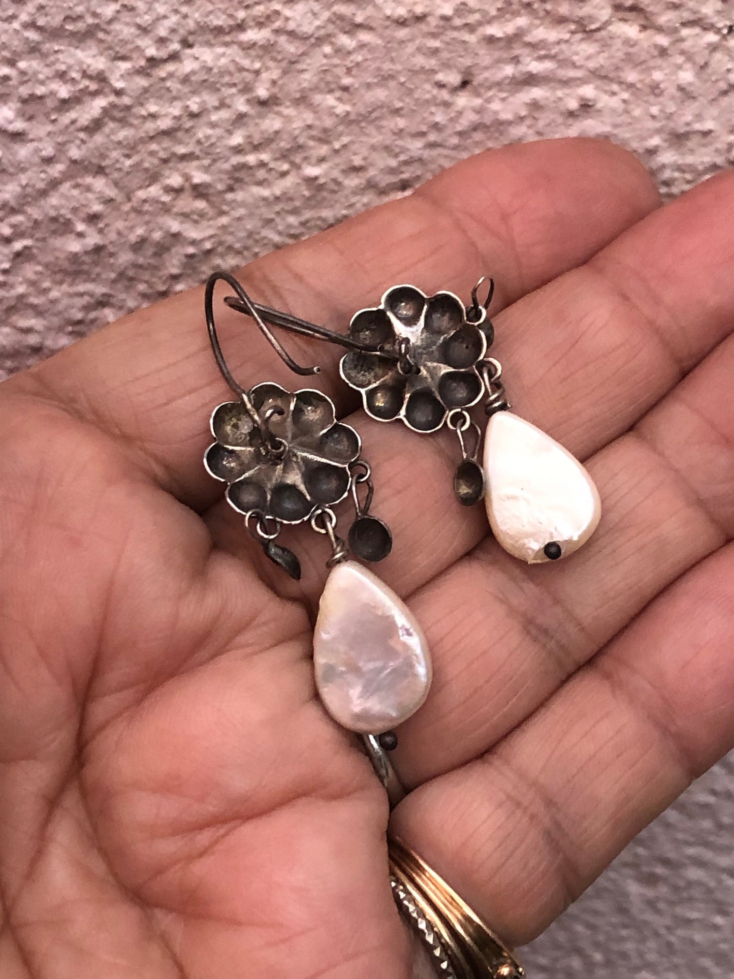 Elena Solow Blue Jaguar Mexican Earrings