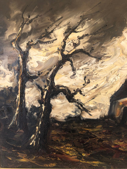 Mid-Cenrury Painting House in The Forest by Ardiss
