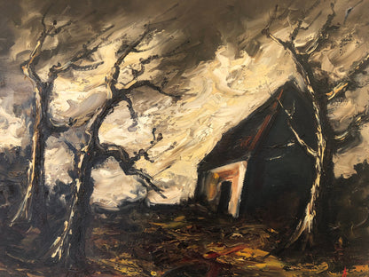 Mid-Cenrury Painting House in The Forest by Ardiss