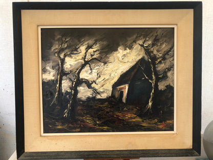 Mid-Cenrury Painting House in The Forest by Ardiss