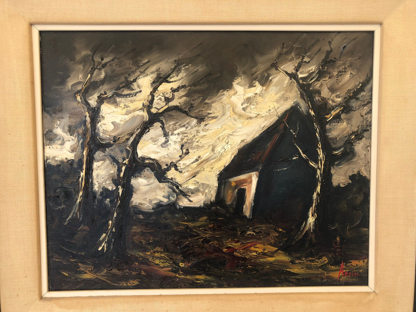 Mid-Cenrury Painting House in The Forest by Ardiss