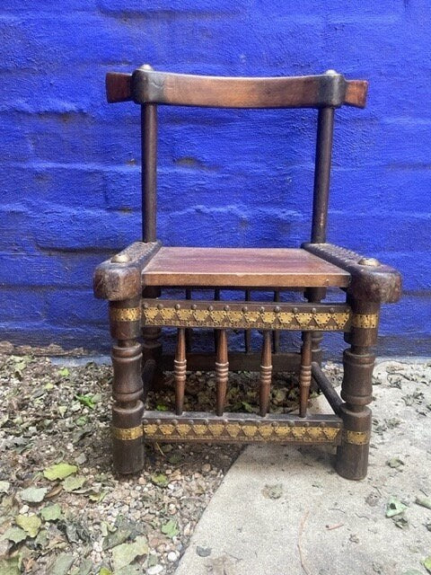 Ivory Coast Baule Low Wood Chair