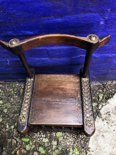 Ivory Coast Baule Low Wood Chair