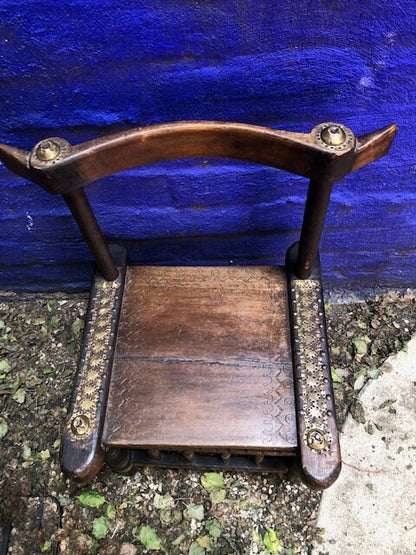 Ivory Coast Baule Low Wood Chair