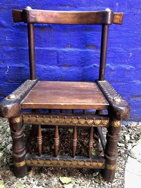 Ivory Coast Baule Low Wood Chair