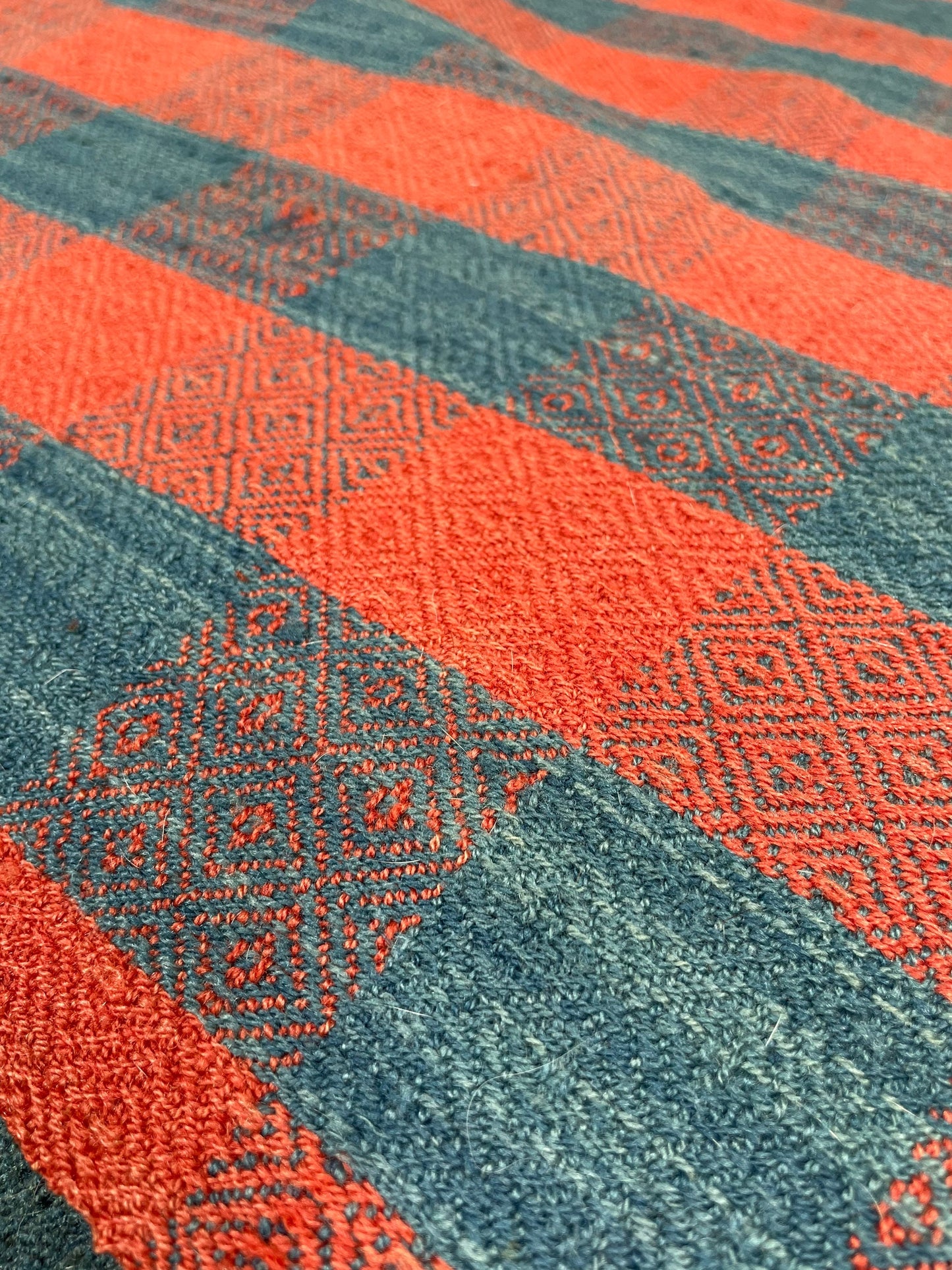 Vintage Americana Gingham Textile Throw