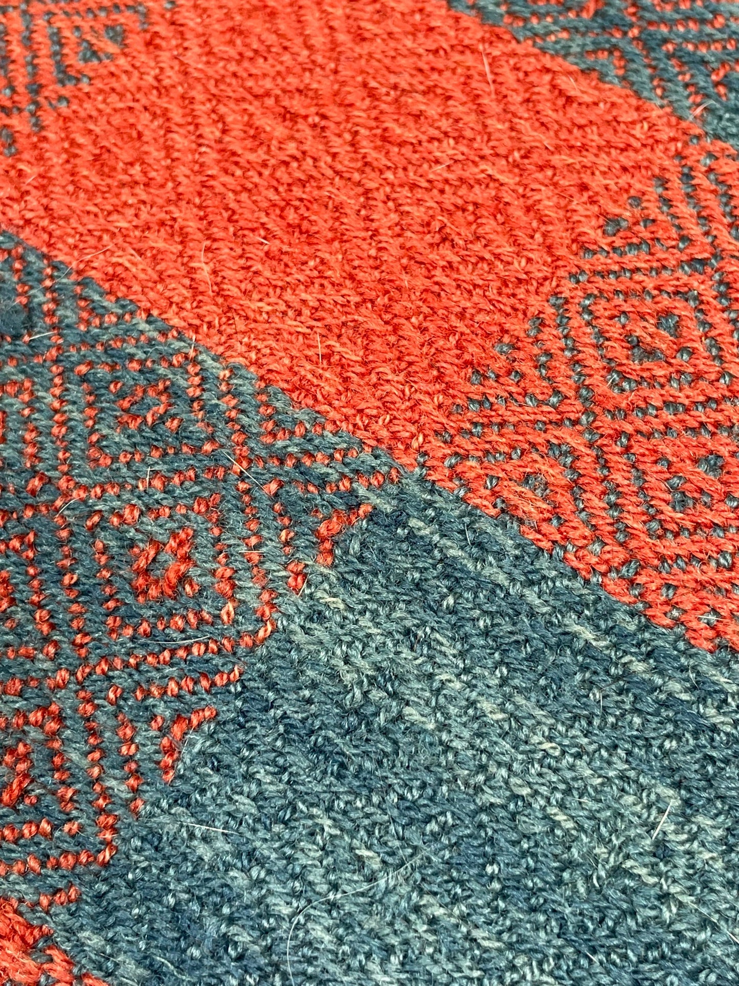 Vintage Americana Gingham Textile Throw