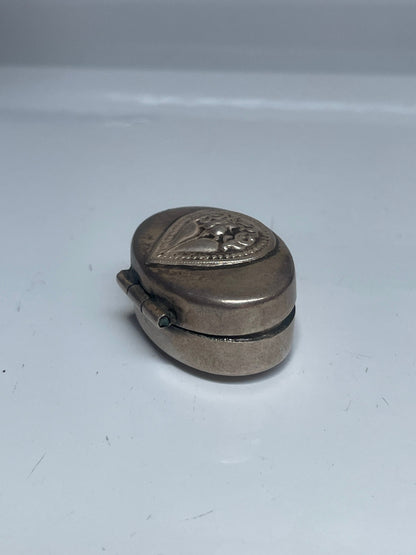 Vintage Sterling Silver Indian Pill Box