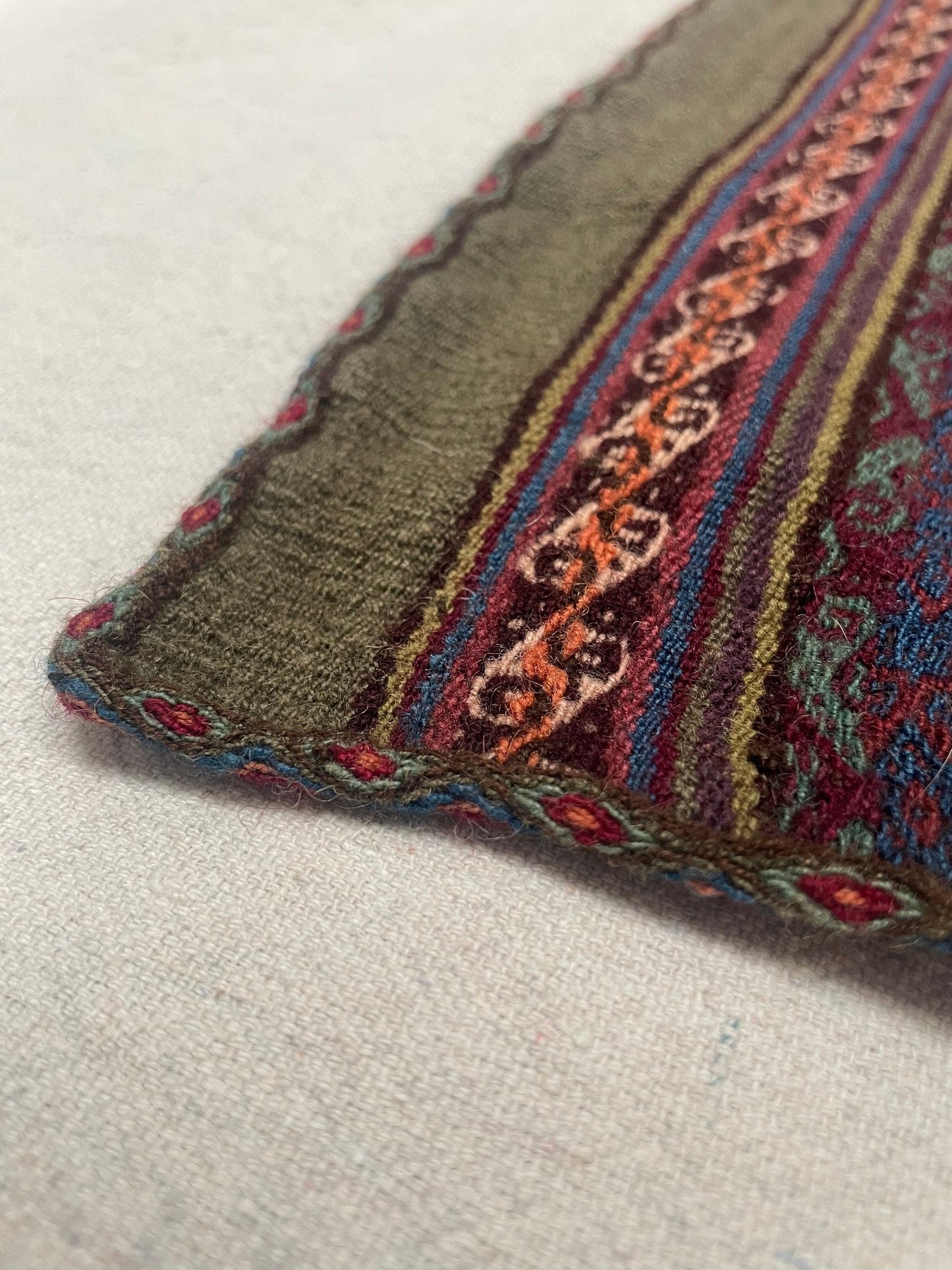 Vintage Peruvian Natural Dye Textile