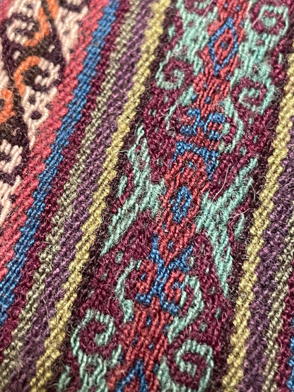 Vintage Peruvian Natural Dye Textile