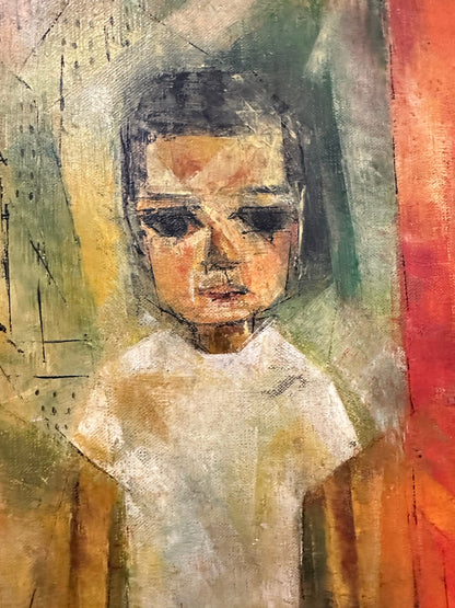 Mid Century Portrait of Young Boy Unknown Artist