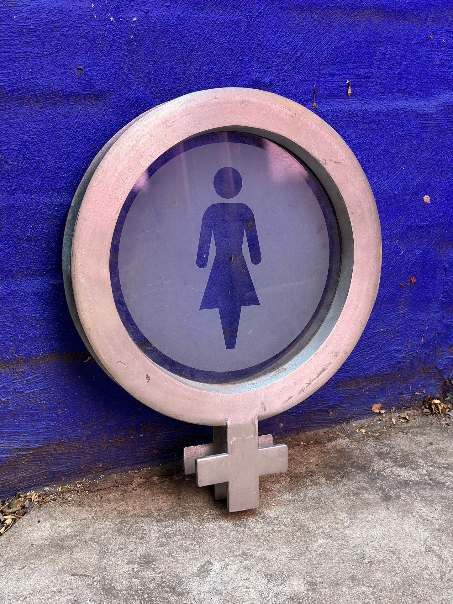 Vintage Woman Bathroom Signage