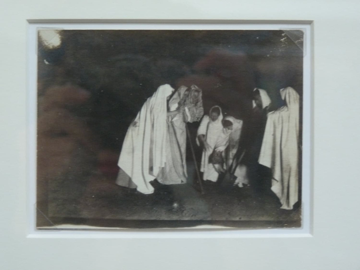 Framed Mysterious Vintage Black and White Photo From The 1920s