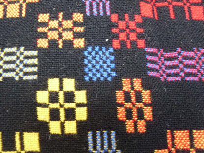 Holytex Black, Red, Yellow and Blue Wool Blanket from Wales